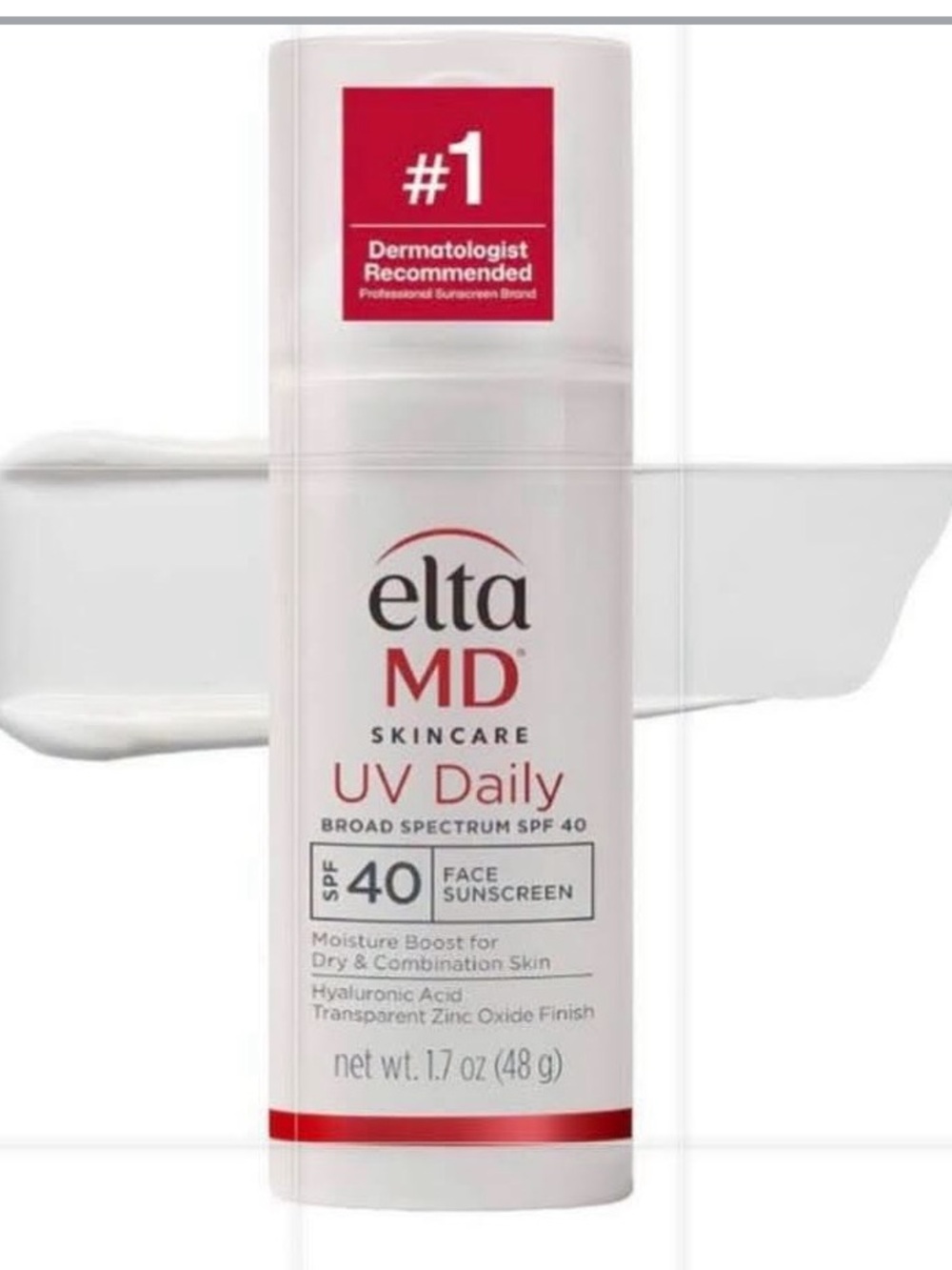 EltaMD UV Daily SPF 40 Face Sunscreen Moisturizer For Dry Skin 1.7 oz Exp 11/26